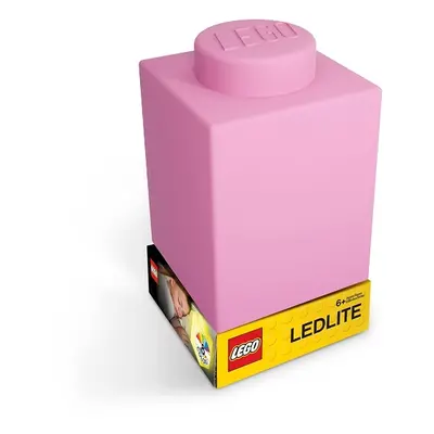 LEGO LED LITE - Classic Silikonová kostka noční světlo - růžová