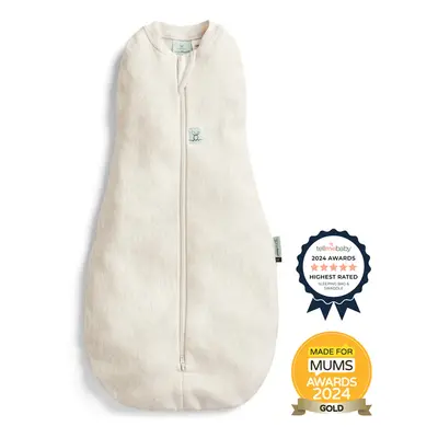 ERGOPOUCH - Zavinovačka a pytel na spaní 2v1 Cocoon Oatmeal Marle 6-12 m, 8-10 kg, 0,2 tog