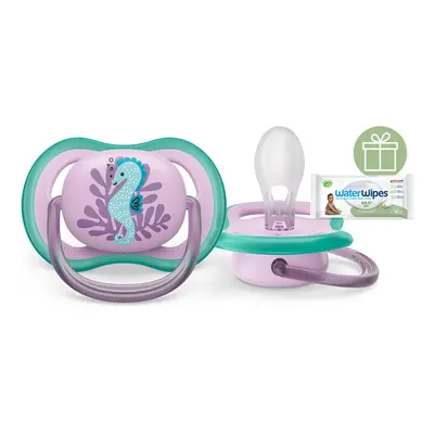 PHILIPS AVENT - Šidítko Ultra air Obrázek 6-18m mořský koník, 1ks+WW Soapberry 60ks