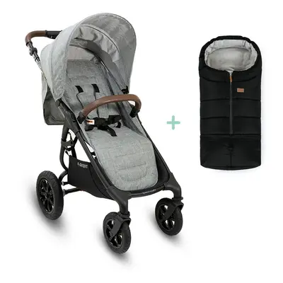 VALCO BABY - Kočárek sportovní Sport Trend 4 Black Grey marle + fusak Jibot ZDARMA