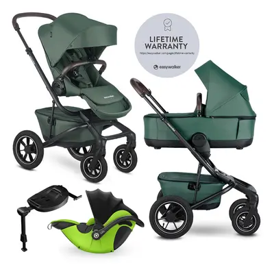 EASYWALKER - Kočárek kombinovaný Jimmey 2v1 Pine Green LITE AIR + KIDDY Evoluna i-size 2 + zákla