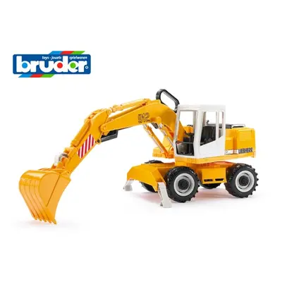 MIKRO TRADING - Bruder bagr Liebherr 39cm na volný chod v krabičce