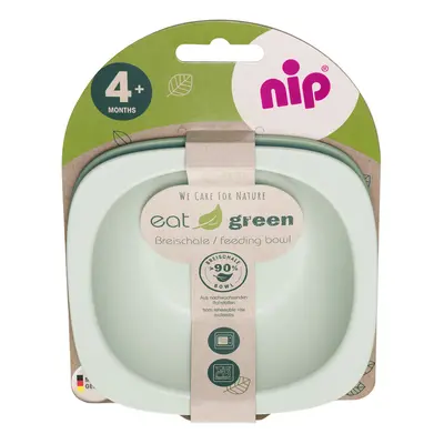 NIP - GREEN line miska, 2ks, green/light green