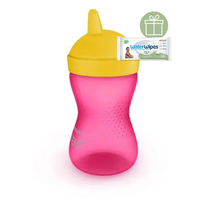 PHILIPS AVENT - Hrneček Grippy s tvrdou hubičkou 300 ml dívka+WW Soapberry 60ks