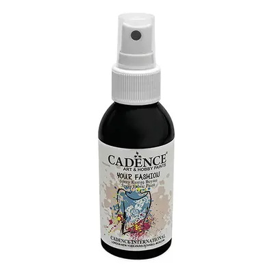 CADENCE - Textilná farba v spreji, čierna, 100ml