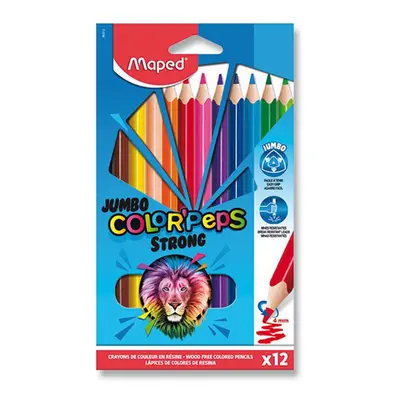 MAPED - Pastelky trojhranné "COLOR'PEPS STRONG JUMBO" sada 12 ks