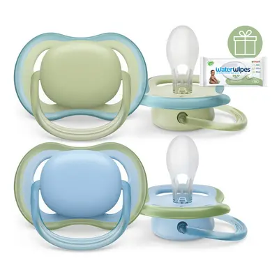 PHILIPS AVENT - Šidítko Ultra air neutral 0-6m chlapec modrá, 2ks+WW Soapberry 60ks