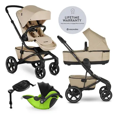 EASYWALKER - Kočárek kombinovaný Jimmey 2v1 Sand Taupe LITE RWS + KIDDY Evoluna i-size 2 + zákla