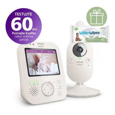 PHILIPS AVENT - Chůvička dětská video SCD891/26+WW Soapberry 60ks