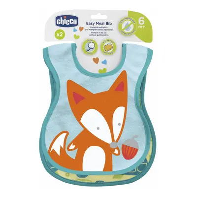 CHICCO - Bryndák bavlněný nepremokavý - green 2ks, 6m+