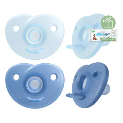 PHILIPS AVENT - Šidítko Soothie 0-6m chlapec, 2 ks+WW Soapberry 60ks