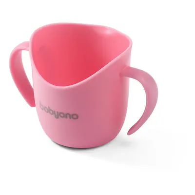 BABYONO - Hrnek ergonomický s oušky 120 ml růžový 6m+