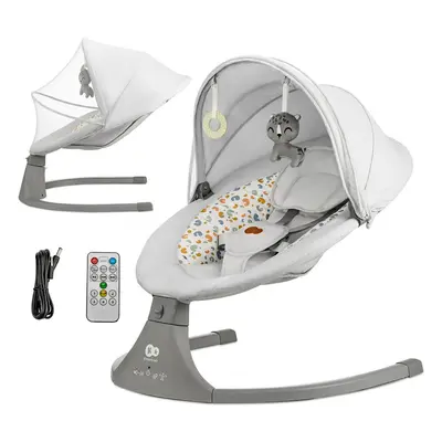 KINDERKRAFT - Lehátko houpací s melodií 2v1 Lumi, do 9 kg, Premium Light Grey