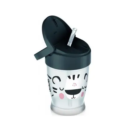 LOVI - Můj hrníček se slámkou Salt&Pepper Junior 250 ml