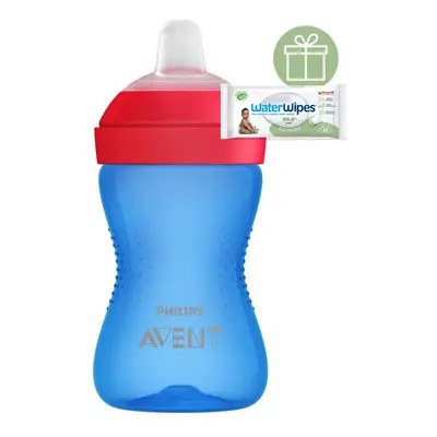 PHILIPS AVENT - Hrneček Grippy s jemnou hubičkou 300 ml chlapec+WW Soapberry 60ks