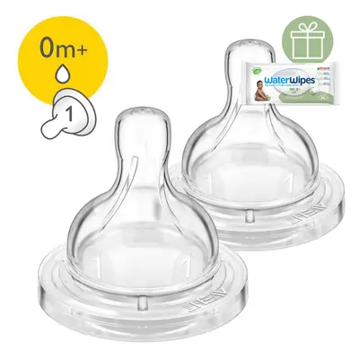 PHILIPS AVENT - Dudlík Anti-colic/Classic+ 1 novorozenecký průtok, 2 ks+WW Soapberry 60ks