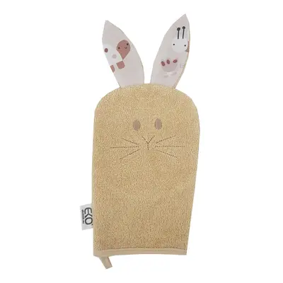 EKO - Žínka bavlněná s oušky Bunny Beige 20x15 cm