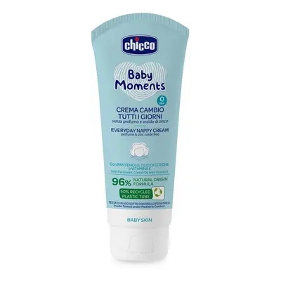 CHICCO - Krém na dětský zadeček Baby Moments bez parfému pro každý den 100ml, 0m+