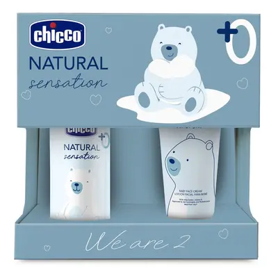 CHICCO - Set dárkový kosmetický Natural Sensation - We Are Two 0m+