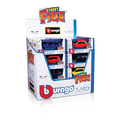 BBURAGO - 1:43 STREET FIRE DISPENSER 24 KS, Mix Produktů