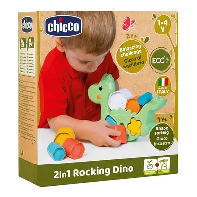 CHICCO - Hračka vkládací 2v1 Dino Eco+ 12m+