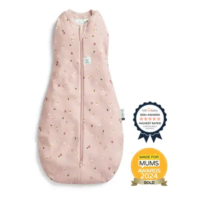 ERGOPOUCH - Zavinovačka a pytel na spaní 2v1 Cocoon Daisies 6-12 m, 8-10 kg, 0,2 tog