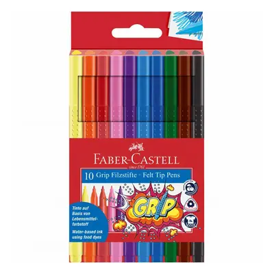 FABER CASTELL - Popisovače Grip 10 barev