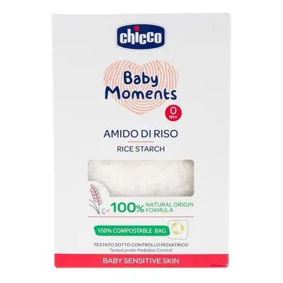 CHICCO - Škrob detský ryžový do kúpeľa Baby Moments Sensitive 100 % bio 250 g