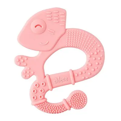 CHICCO - Kousátko silikonové Super Soft Chameleon růžový 2m+