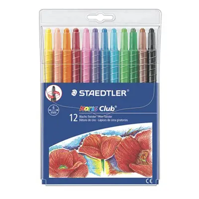 STAEDTLER - Voskovky, vysouvatelné, STAEDTLER "Noris Club", 12 různých barev