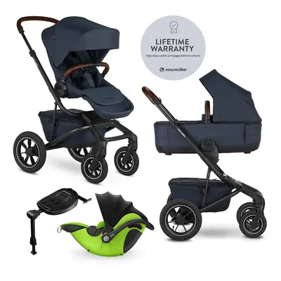 EASYWALKER - Kočárek kombinovaný Jimmey 2v1 Indigo Blue LITE AIR + KIDDY Evoluna i-size 2 + zákl