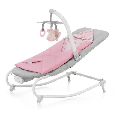 KINDERKRAFT - Houpátko vibrující s melodií Felio 2 Peony Rose 0m+, do 9 kg