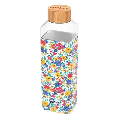 QUOKKA - Skleněná láhev Storm Ditsy Floral 700 ml