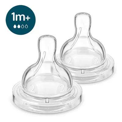 PHILIPS AVENT - Dudlík na láhev Anti-colic pomalý průtok 1m+, 2 ks