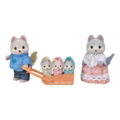 SYLVANIAN FAMILY - Rodina Husky s trojčaty