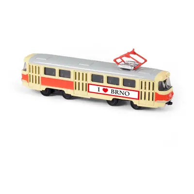 RAPPA - Kovová česká retro tramvaj 16 cm BRNO