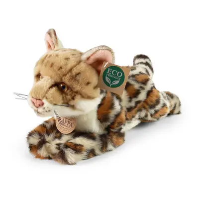 RAPPA - Plyšový ocelot ležící 25 cm ECO-FRIENDLY