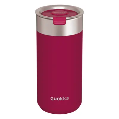 QUOKKA - Nerezový termohrnek se sítkem Boost Maroon 400 ml