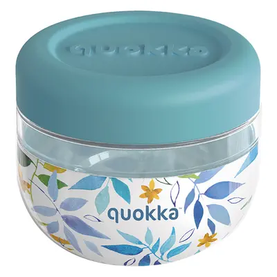 QUOKKA - Plastová nádoba na jídlo Bubble Watercolor Leaves 500 ml