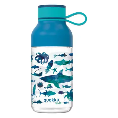 QUOKKA - Plastová láhev Ice Kids s poutkem Sea Animals 430 ml