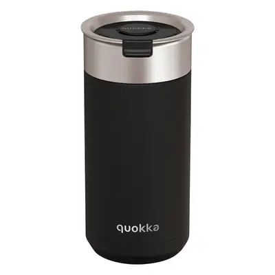 QUOKKA - Nerezový termohrnek se sítkem Boost Carbon Black 400 ml