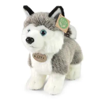 RAPPA - Plyšový pes husky stojící 23 cm ECO-FRIENDLY