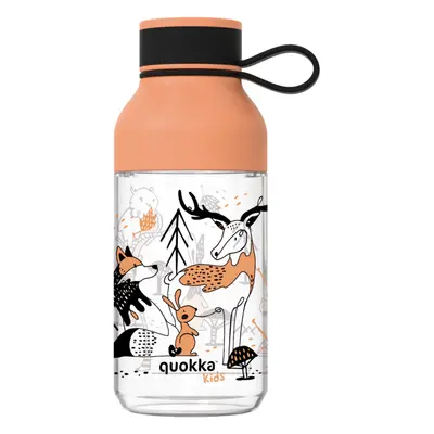 QUOKKA - Plastová láhev Ice Kids s poutkem In the Woods 430 ml