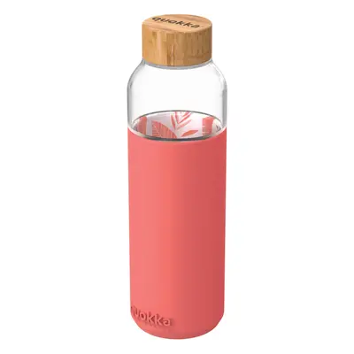 QUOKKA - Skleněná láhev Flow Pink Botanical 660 ml