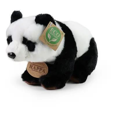 RAPPA - Plyšová panda sedící nebo stojící 22 cm ECO-FRIENDLY