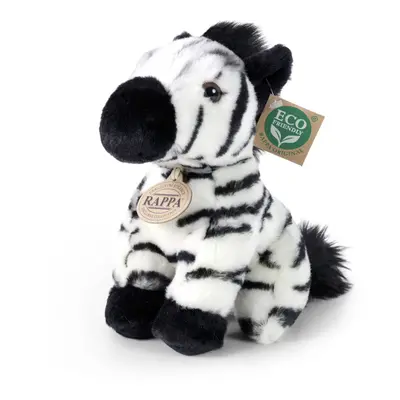 RAPPA - Plyšová zebra sedící 18 cm ECO-FRIENDLY