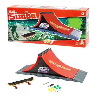 SIMBA - Prstový skateboard s rampou