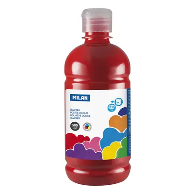 MILAN - Barva temperová 500ml červená rumělka