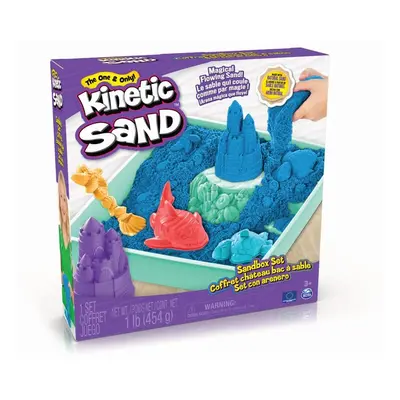 SPIN MASTER - Kinetic sand krabice tekutého písku s podložkou modrá