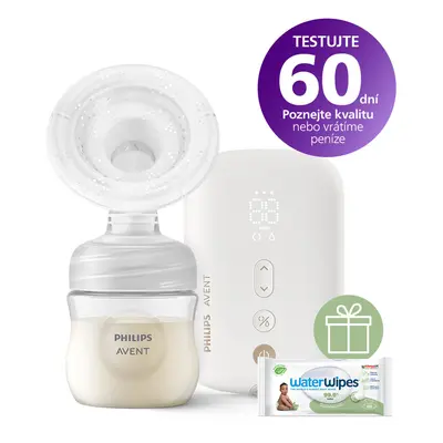 PHILIPS AVENT - Odsávačka mateřského mléka elektrická Premium nabíjecí SCF396/31+WW Soapberry 60